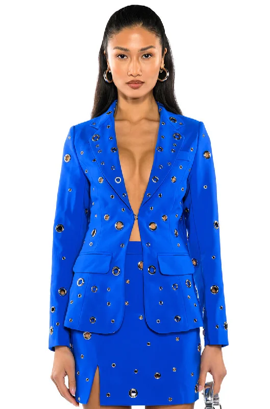 TAKE A BOW BLAZER JACKET Herringbone Jacket Checkered Jacket Solid Jacket