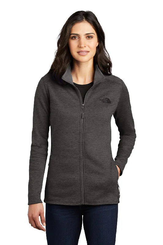 The North Face Womens Skyline Full Zip Fleece Jacket - Heather Dark Grey Fitted Faux Suede Blazer The North Face Womens Skyline Full Zip Fleece Jacket - Heather Dark Grey Fitted Faux Suede Blazer