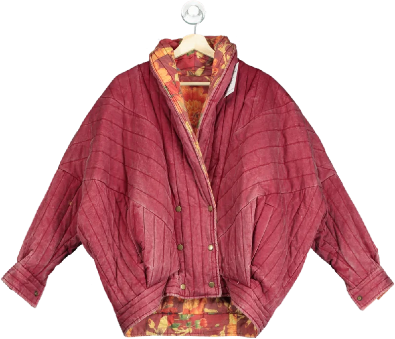 Topshop Floral Quilted Jacket UK XS Fashionable Blazer Coat