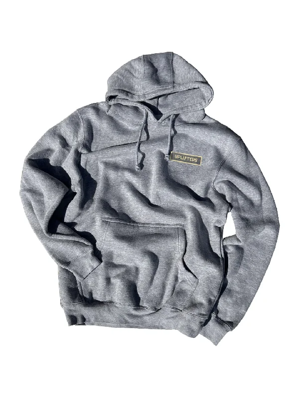 Uplifters Badge Hoodie Belted Wool Overcoat