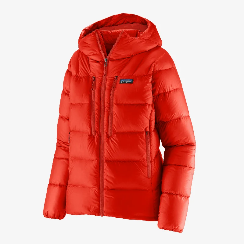 Women's Fitz Roy Down Hoody Oversized Jacket Tailored Jacket Straight Jacket