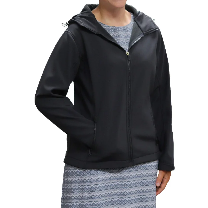 Women's Hooded Softshell Jacket WM1810 Plaid Checkered Coat