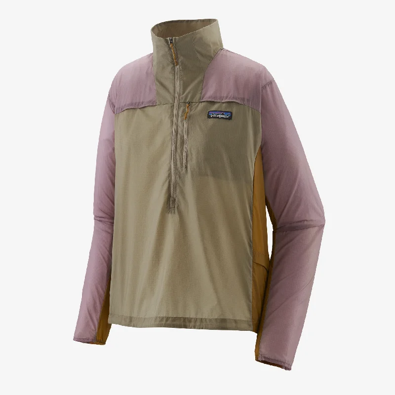 Women's Houdini® Stash 1/2-Zip Pullover Ribbed Jacket Pleated Jacket Ruffled Jacket