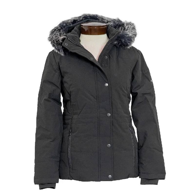 Women's Quilted Winter Jacket WM1823 Open-Knit Duster Coat