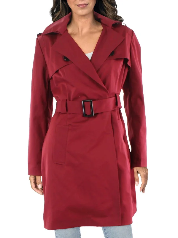 Womens Woven Long Sleeves Trench Coat Elasticated Jacket Padded Jacket Insulated Jacket