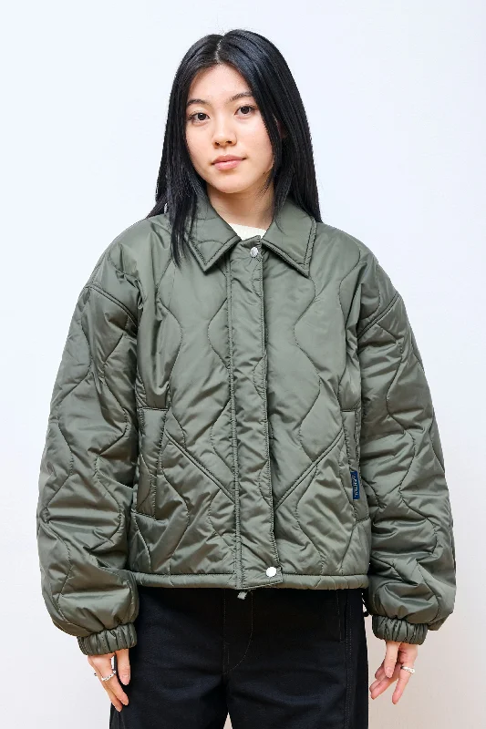 YMC x Lavenham Jacket Womens Olive Recycled Down Jacket