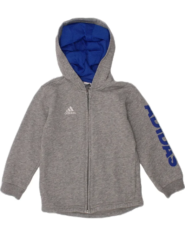 ADIDAS Boys Graphic Zip Hoodie Sweater 2-3 Years Grey Cotton Hoodie with Rhinestones Sparkly Elegant ADIDAS Boys Graphic Zip Hoodie Sweater 2-3 Years Grey Cotton Hoodie with Rhinestones Sparkly Elegant