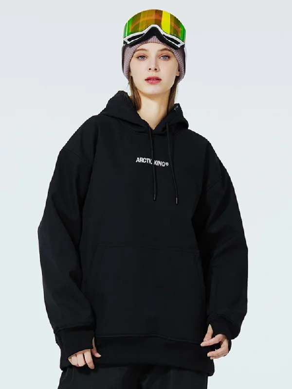 ARCTIC QUEEN Performance Fleece Hoodie - Women's Hoodie with Hem Lace Feminine Delicate