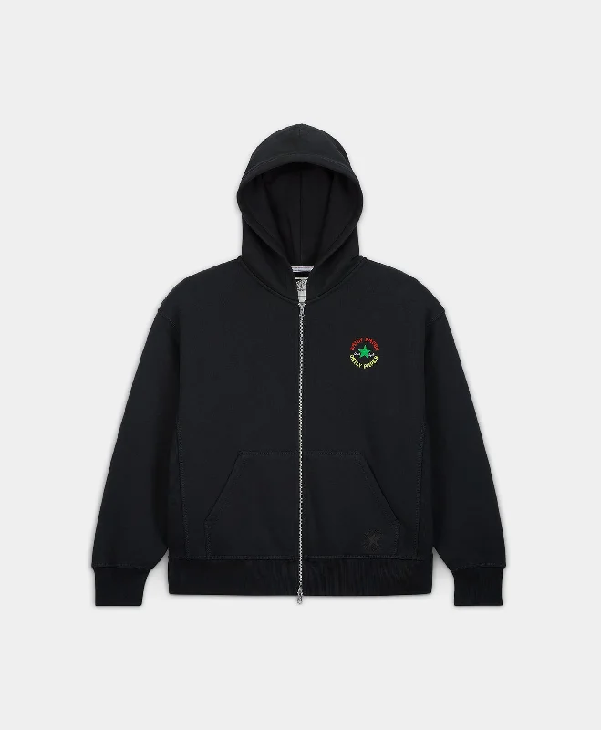 Daily Paper x Converse Zip Up Hoodie with Bell Sleeves Flared Feminine