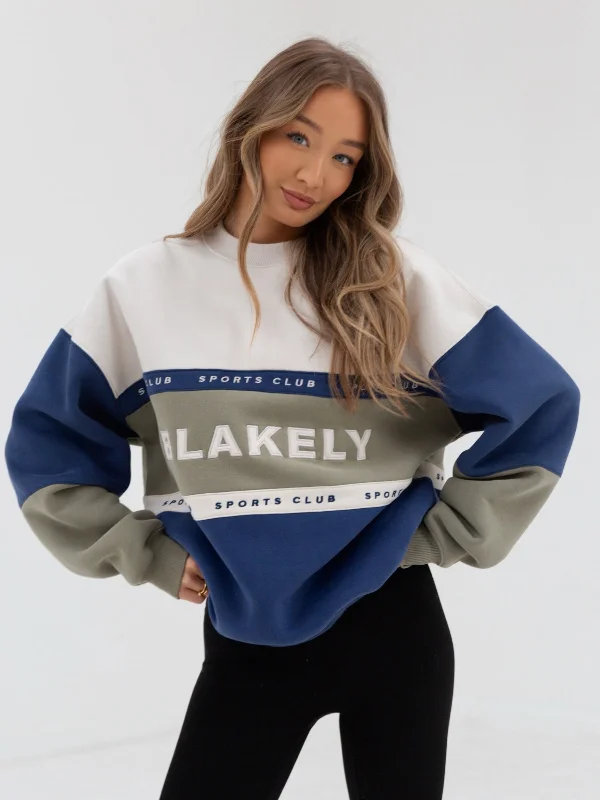 Alpine Oversized Jumper - Olive Hoodie with Illustration Artistic Creative