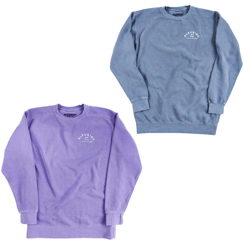 Bleubird Original Crew Pullover Sweatshirt Hoodie with Emblem Brand Identity