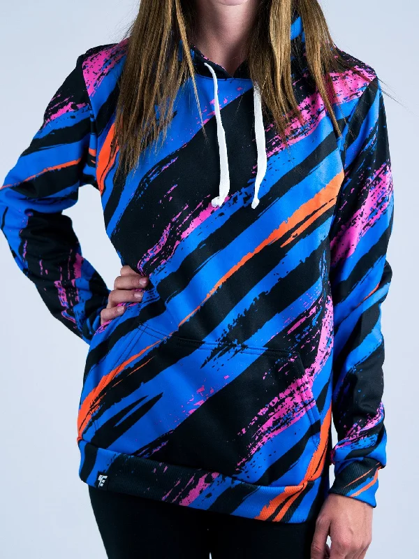 Blue Slasher Unisex Hoodie Hoodie with Slim Fit Tailored Modern