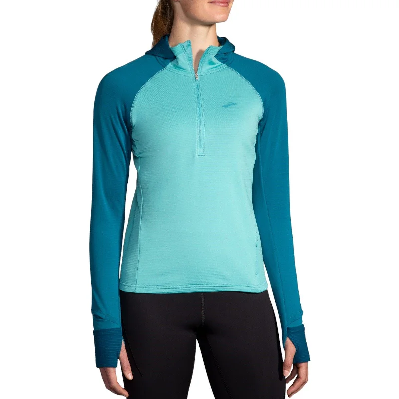 Brooks Notch 2.0 Womens Thermal Hoodie Hoodie with Toggle Buttons Decorative Unique Brooks Notch 2.0 Womens Thermal Hoodie Hoodie with Toggle Buttons Decorative Unique