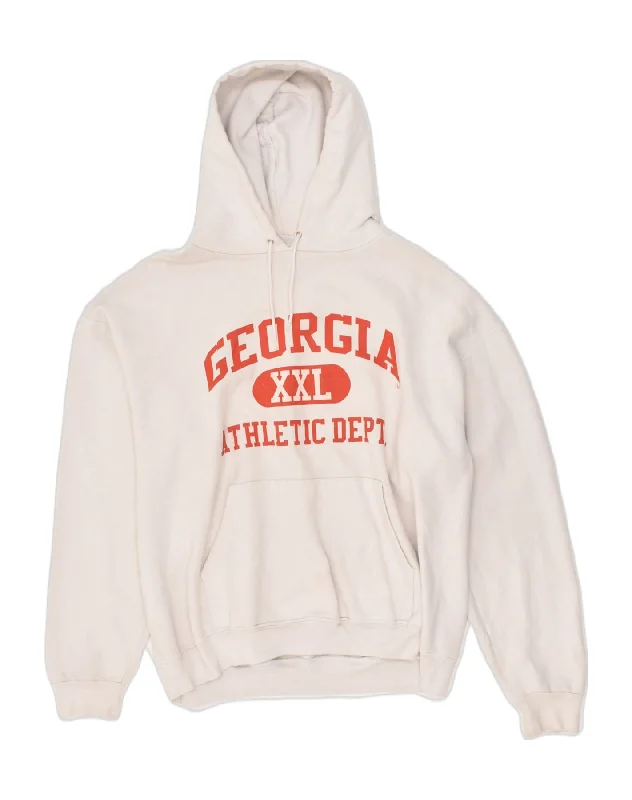 CHAMPION Mens Graphic Hoodie Jumper XL Off White Cotton Hoodie Jacket Zipper Layering CHAMPION Mens Graphic Hoodie Jumper XL Off White Cotton Hoodie Jacket Zipper Layering