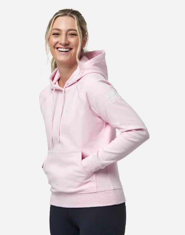 Chill Hoodie in Baby Pink Hoodie with Typography Text Message