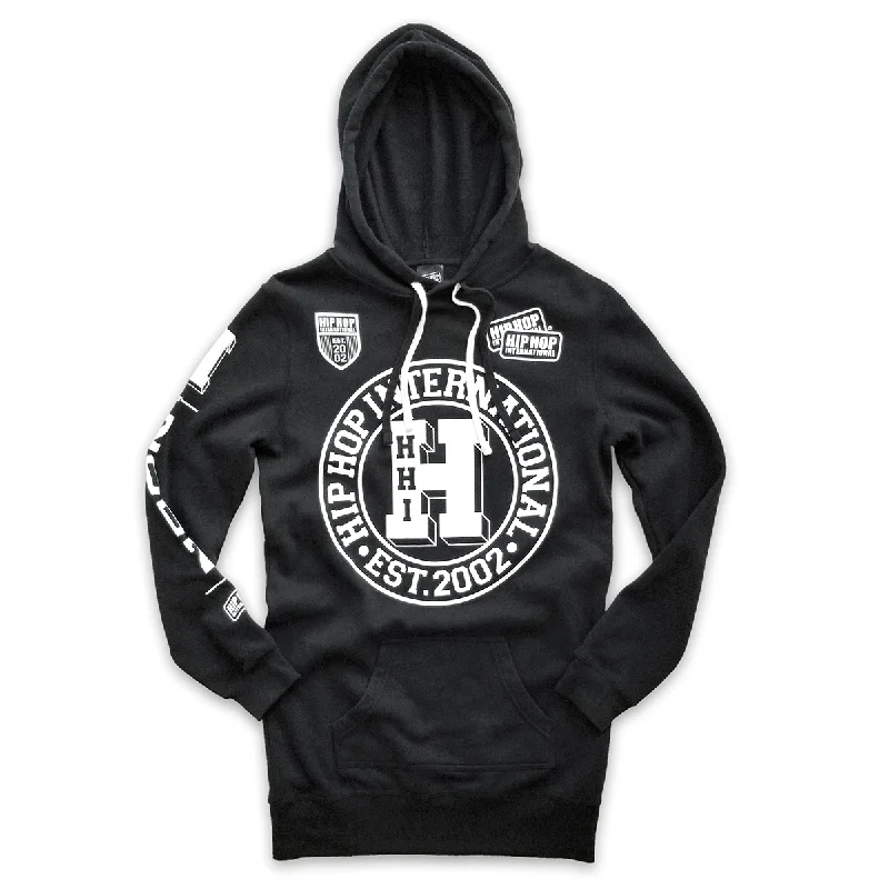 UNISEX NEW VARSITY SEAL LONG BODY FLEECE HOODY WITH CONTRAST LACES Hoodie with Pocket Utility Practical