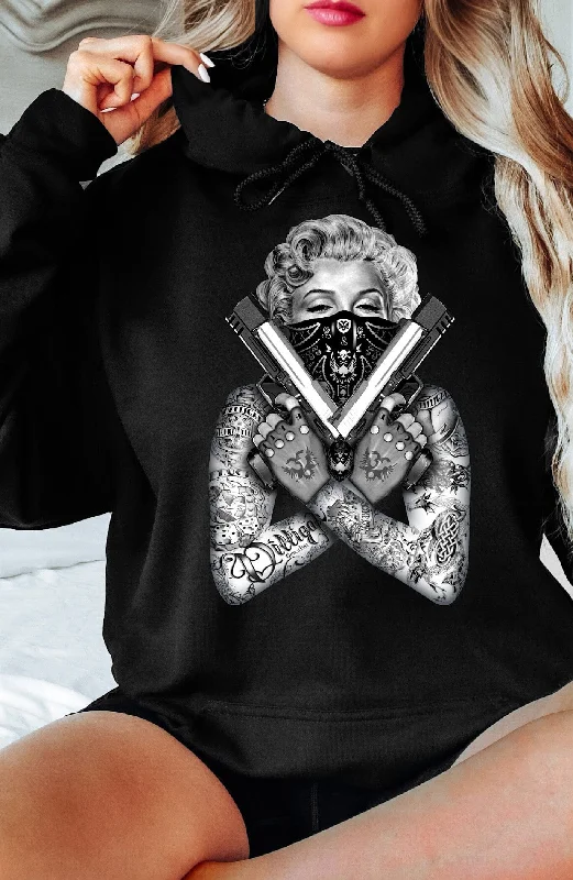 Marilyn with Attitude  Pullover Hoody Graphic Hoodie Design Print