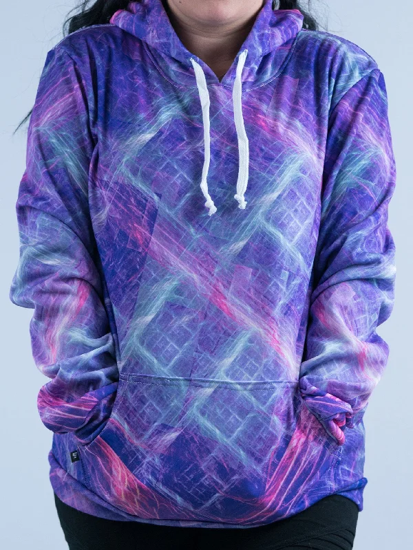 Digital Curves Unisex Hoodie Hoodie with Velcro Closure Adjustable Secure