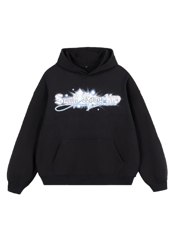 Glow in the Dark Hoodie Hoodie with Belted Waist Structured Tailored