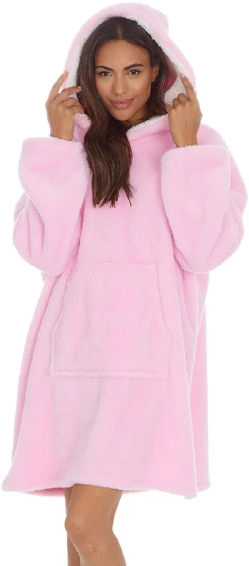 Huggable Hoodie Snuggle Fleece Oversized Womens Blanket Hoody - Pink Hoodie Crop Top Short Trendy Huggable Hoodie Snuggle Fleece Oversized Womens Blanket Hoody - Pink Hoodie Crop Top Short Trendy