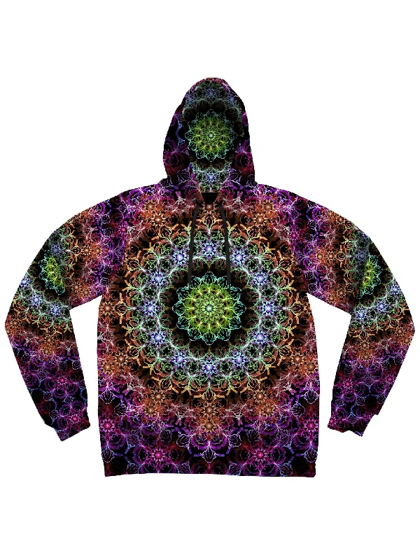 Iris Unisex Hoodie Hoodie with Raw Hem Edgy Unfinished