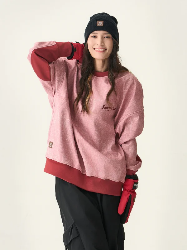Jungfrau Element Guard Snow Sweater - Women's Hoodie with Lace Feminine Delicate
