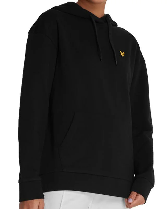 Lyle and Scott Womens Hoodie Jet Black Hoodie Sweatshirt Pullover