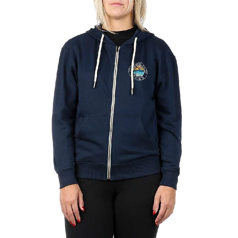 Moosejaw Women's Salt Water Zip Hoody Hoodie with Button Classic Timeless