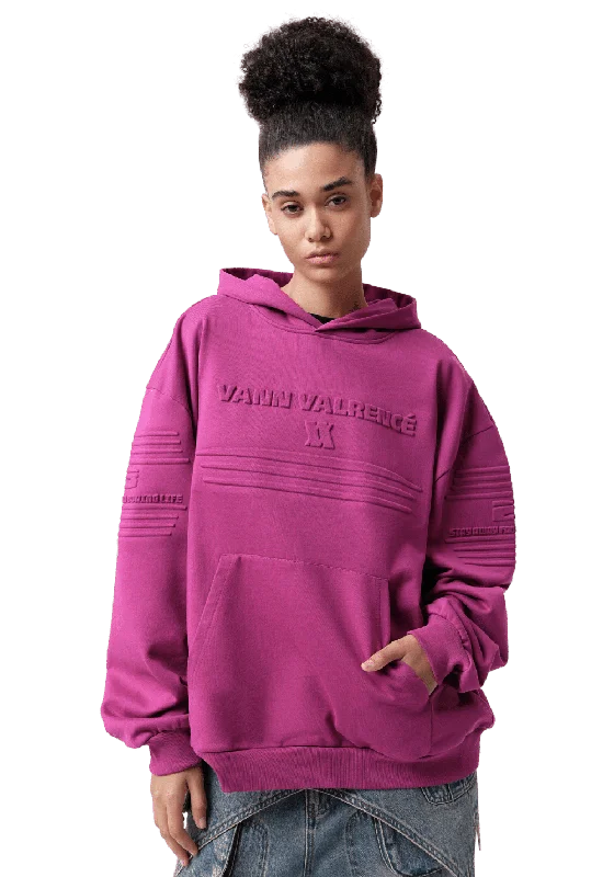 Oversized Wide Shoulder Hoodie Zip Hoodie Drawstring Kangaroo Pocket