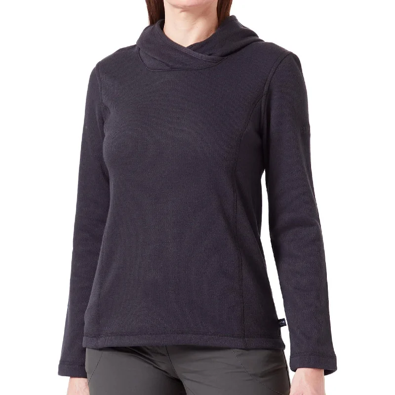 Regatta Kyrielle Womens Fleece Hoody - Black Hoodie with Set-In Sleeves Structured Classic Regatta Kyrielle Womens Fleece Hoody - Black Hoodie with Set-In Sleeves Structured Classic
