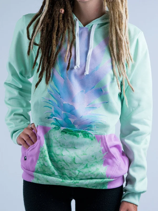 Retro Fineapple Unisex Hoodie Hoodie with Print Artistic Unique