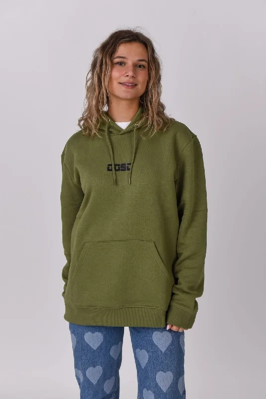 Retro OOSC Hoodie - Khaki Hoodie with Typography Text Message