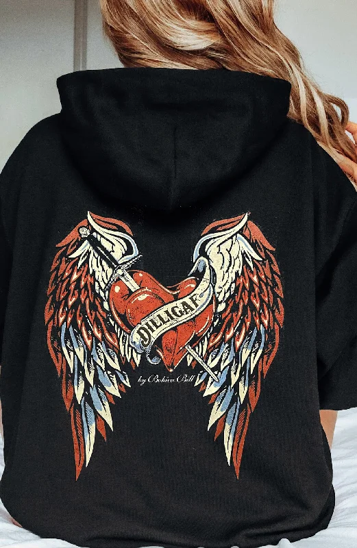 Love Sucks Pullover Hoody Hoodie with Full-Zip Functional Layering