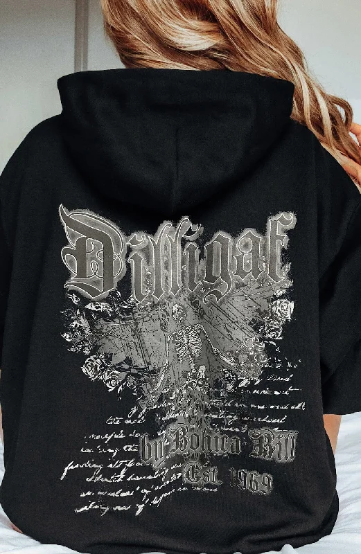 Sign of Times Hoodie Hoodie with Monochrome Minimalist Simple