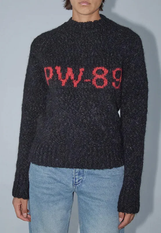 Solo Knit Sweater - Black Hoodie with Button Classic Timeless