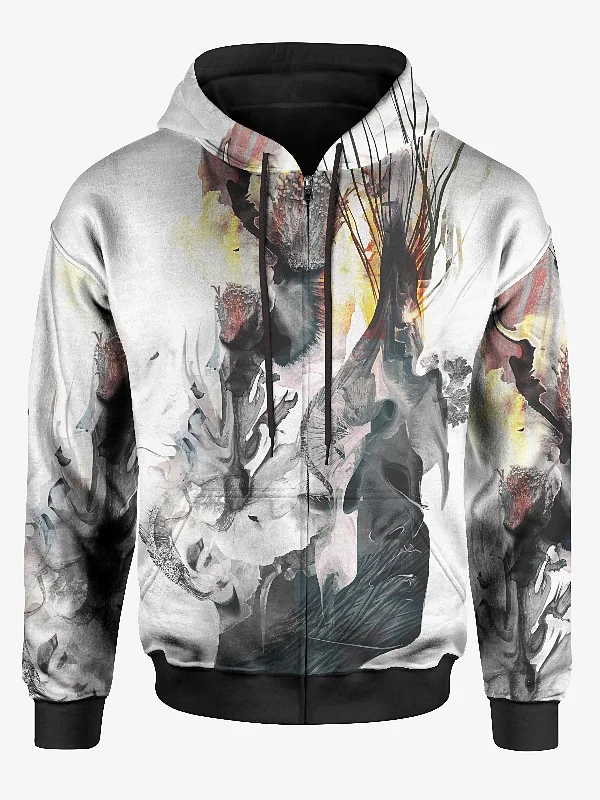 Symphonia Zip Up Hoodie Hoodie with Gradient Ombre Colorful