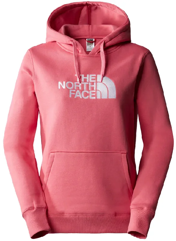 The North Face Womens Drew Peak Hoodie Cosmo Pink Hoodie with Set-In Sleeves Structured Classic The North Face Womens Drew Peak Hoodie Cosmo Pink Hoodie with Set-In Sleeves Structured Classic
