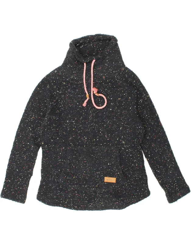 WEIRD FISH Womens Sweatshirt Jumper UK 12 Medium Navy Blue Flecked Hoodie Jacket Zipper Layering WEIRD FISH Womens Sweatshirt Jumper UK 12 Medium Navy Blue Flecked Hoodie Jacket Zipper Layering
