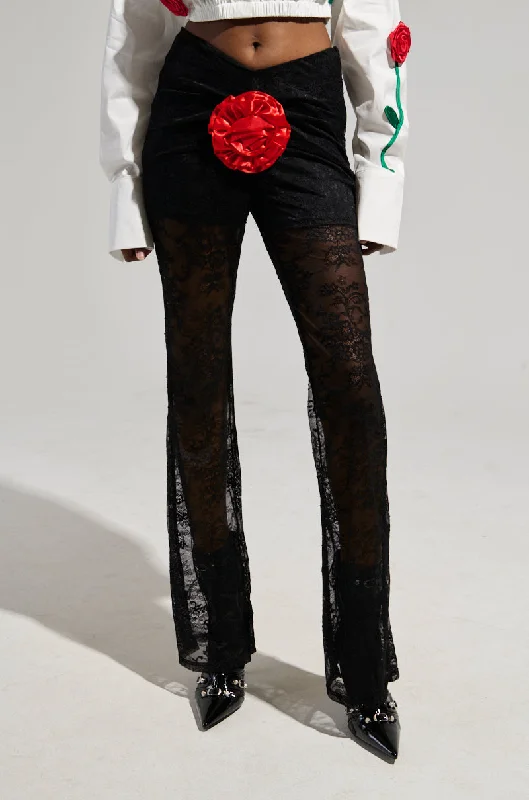 A ROSE BY ANY OTHER NAME LACE PANT Breezy Chiffon Shorts