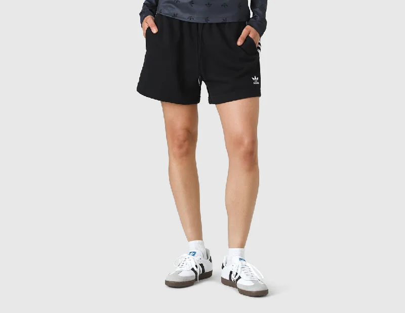 adidas Originals Women's 3-Stripes French Terry Shorts / Black Feminine Lace Shorts