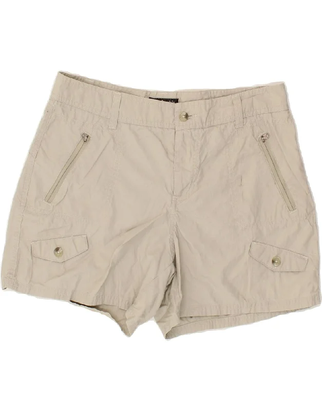 COLUMBIA Womens Cargo Shorts UK 14 Medium W30  Beige Cotton Classic Tennis Shorts