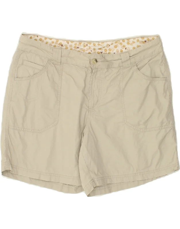 COLUMBIA Womens Casual Shorts US 14 XL W34  Grey Cotton Lightweight Travel Shorts