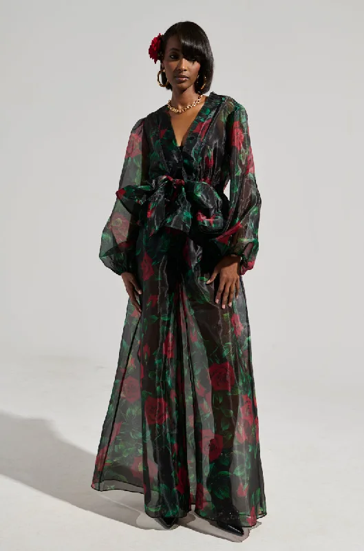I WISH YOU ROSES PALAZZO PANT Pleated Work Shorts