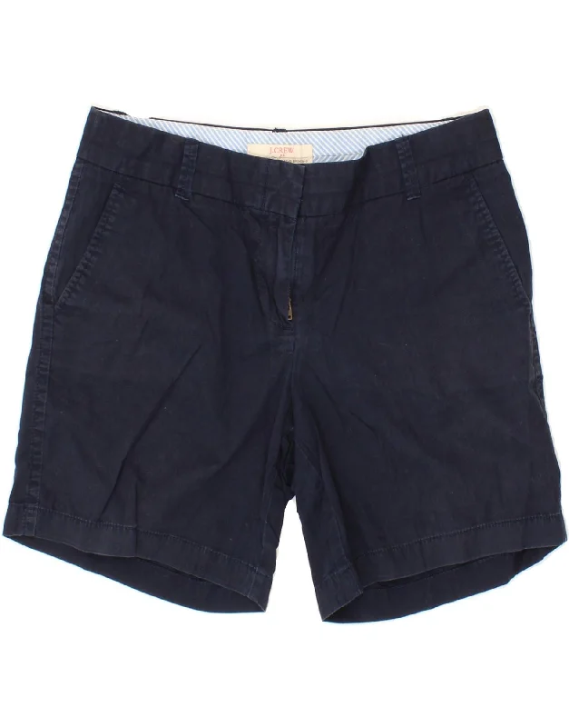 J. CREW Womens Chino Shorts US 4 Small W30 Navy Blue Cotton Everyday Sport Shorts