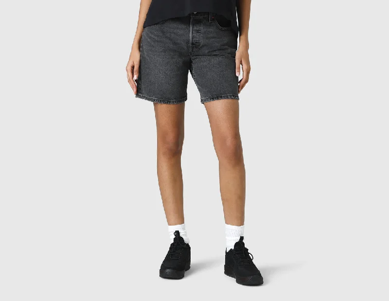 Levi's Women's 501 90's Shorts / Black Worn In Lightweight Travel Shorts