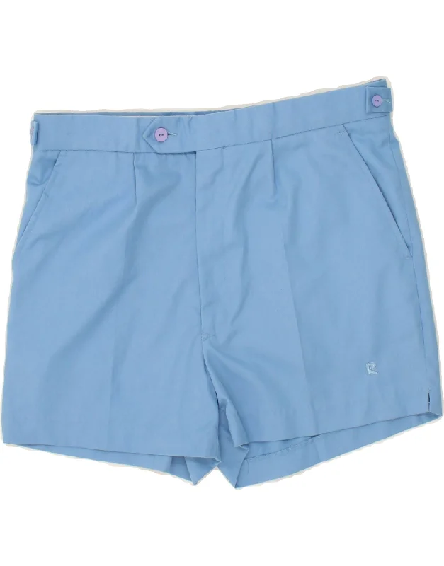 PIERRE CARDIN Womens Chino Shorts W34 Large Blue Cotton Classic Chino Shorts