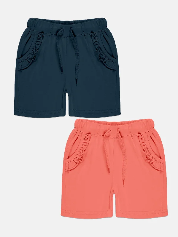 Navy & Peach
