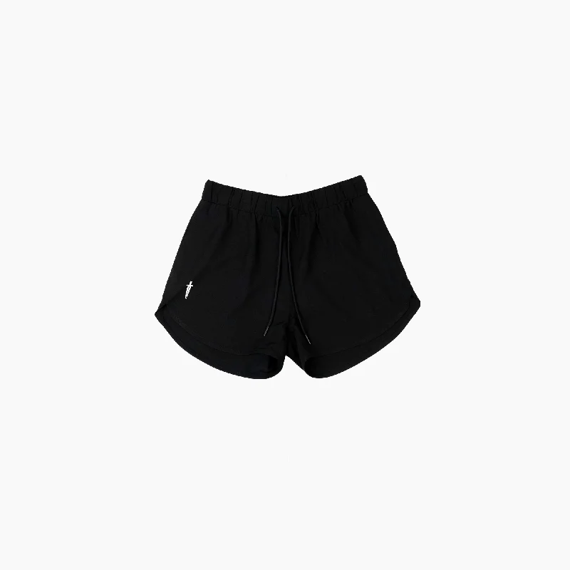 WOMEN'S ATHLETIC SHORT - BLACK Breezy Beach Shorts
