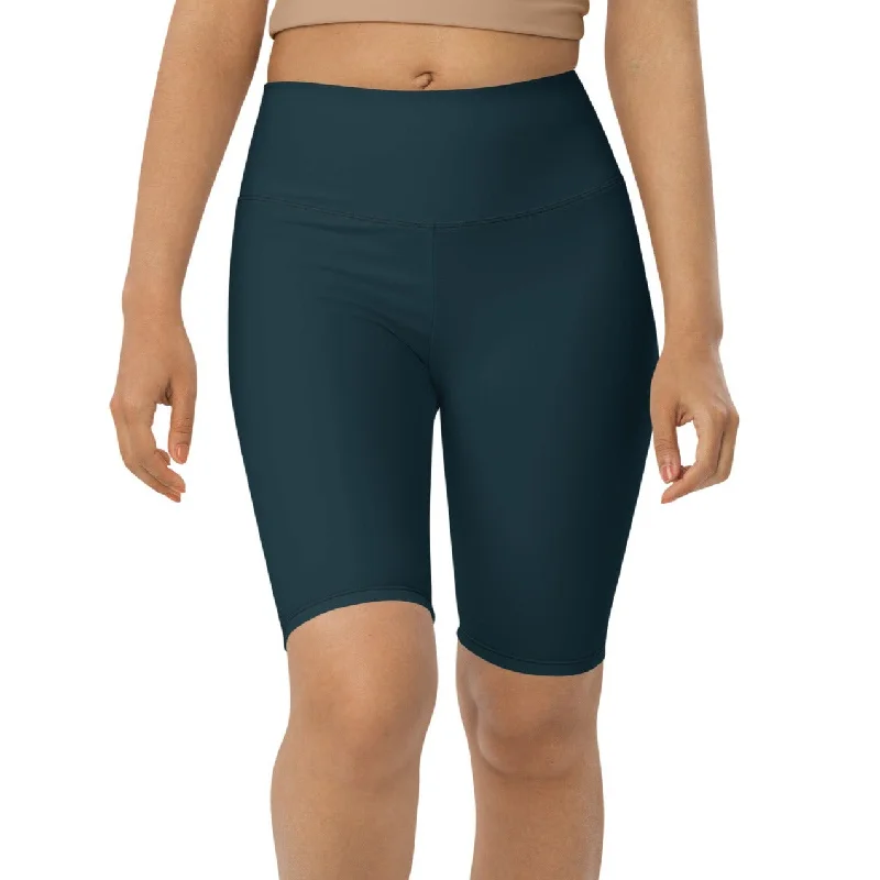 Women's UPF Long Swim Shorts SUP Paddle Board Swim Jammers - Seychelles Blue Comfortable Lounge Shorts