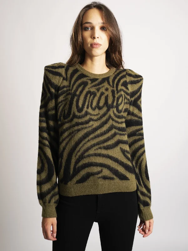 Maglia con Spalline Army Lightweight Wool Jumper